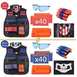 Colete Tático Infantil De 2 Peças Acessórios Nerf