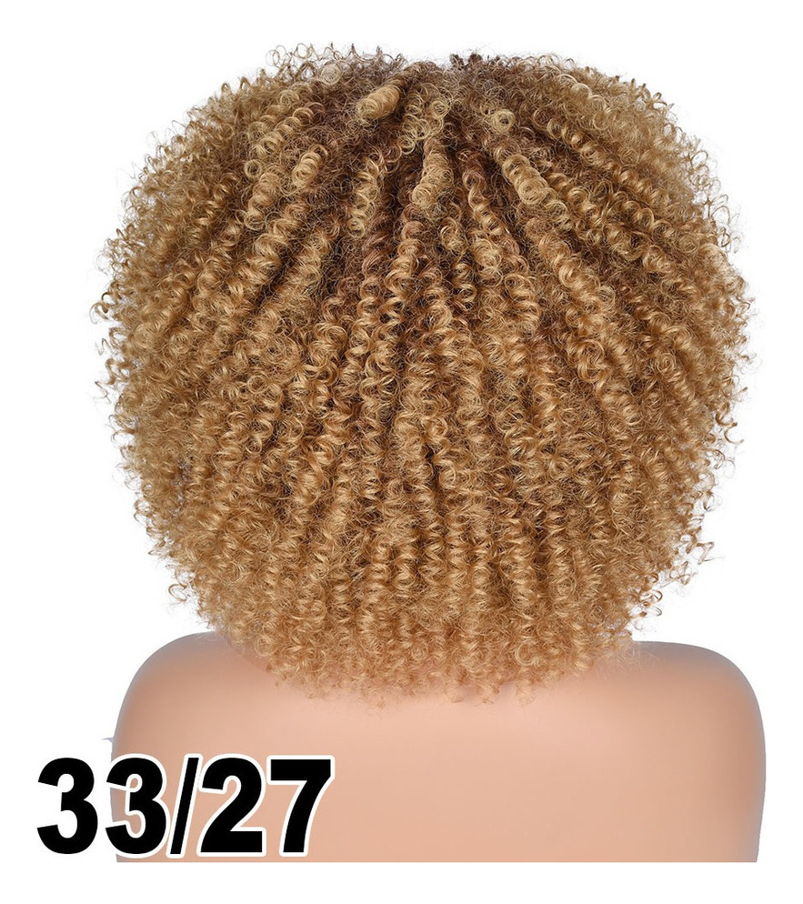 Peruca Peruca Afro Cacheada Para Uso Diario - Imagem 22