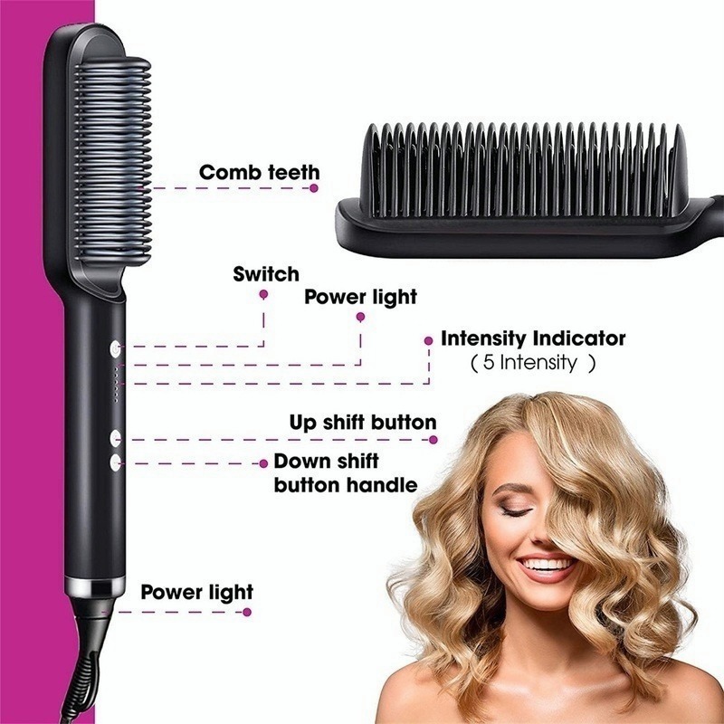 Escova De Alisamento De Cabelo Profissional - Imagem 25