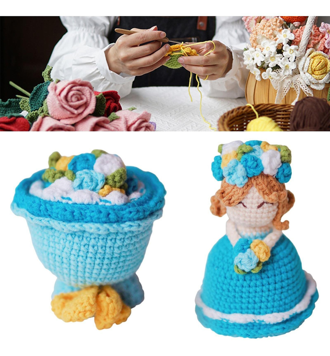 Decoração De Quarto De Boneca De De Crochê Faça Você - Imagem 41