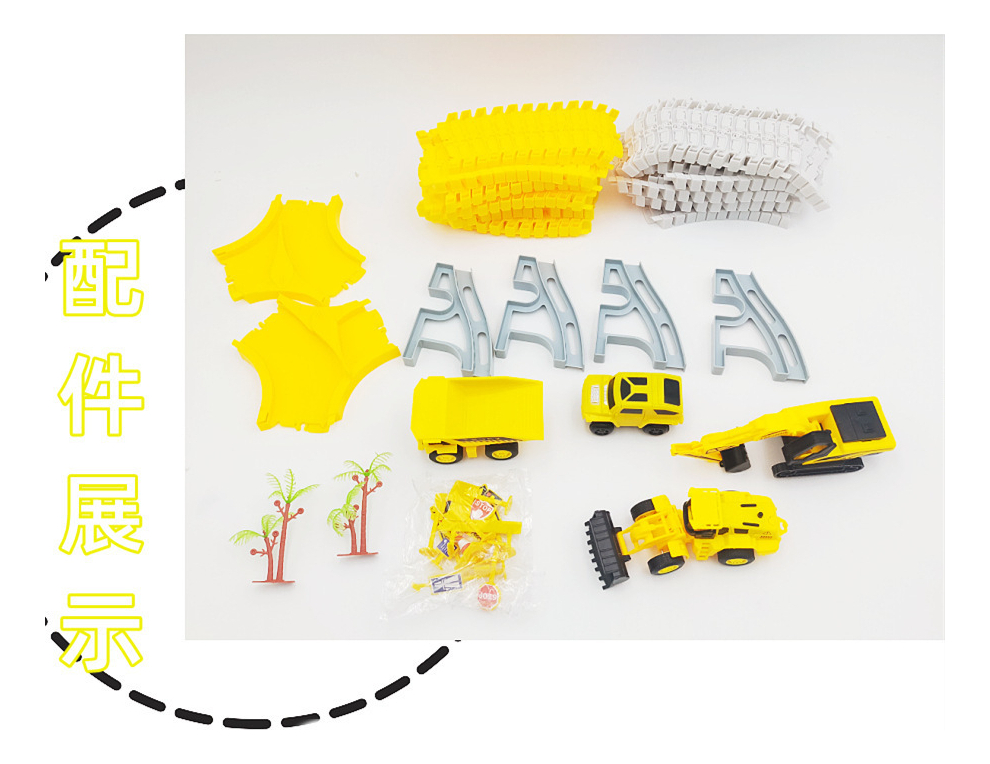 Carros De Construção, Faça Você Mesmo Race Track Set Enginee - Imagem 2