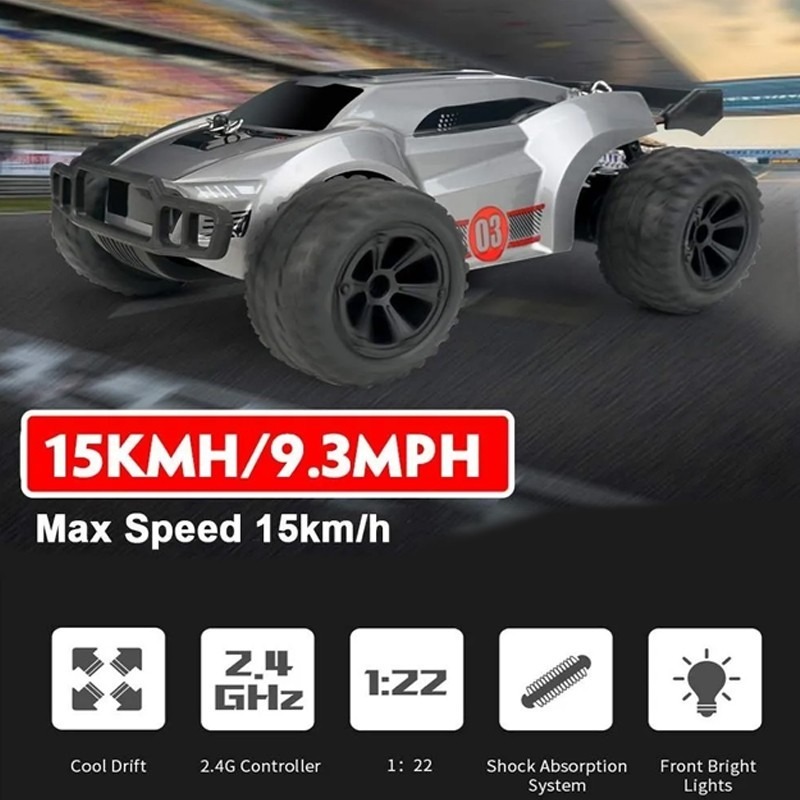 Carro De Futuro Control Remoto Luces Led Recarregável 15 Km/ - Imagem 9
