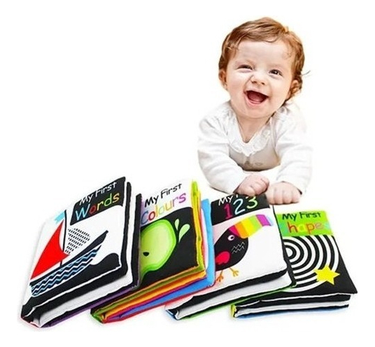 4pcs É Adequado Para Livro De Pano De Estudo Recém-nascido - Imagem 2