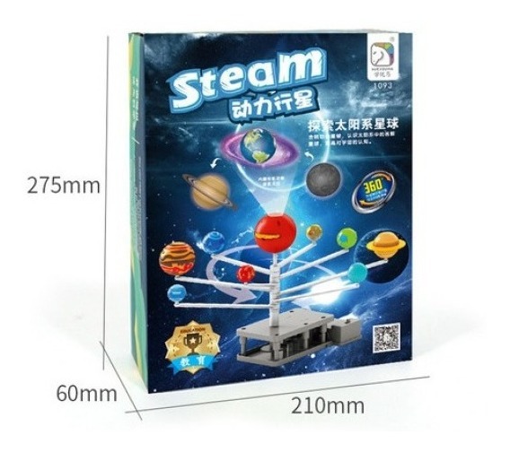 Kit De Modelo De Sistema Solar Projetor Planetário Diy 360° - Imagem 2