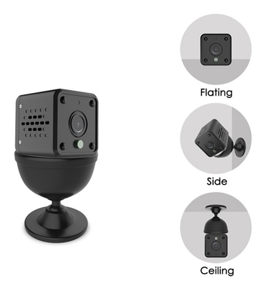 Câmera De Espião De 136 Graus Mini Wifi P2p App Night Vision - Imagem 8
