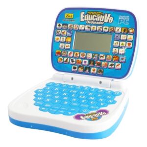 Mini Computador De Brinquedo Bilíngue Em Espanhol/inglês Par