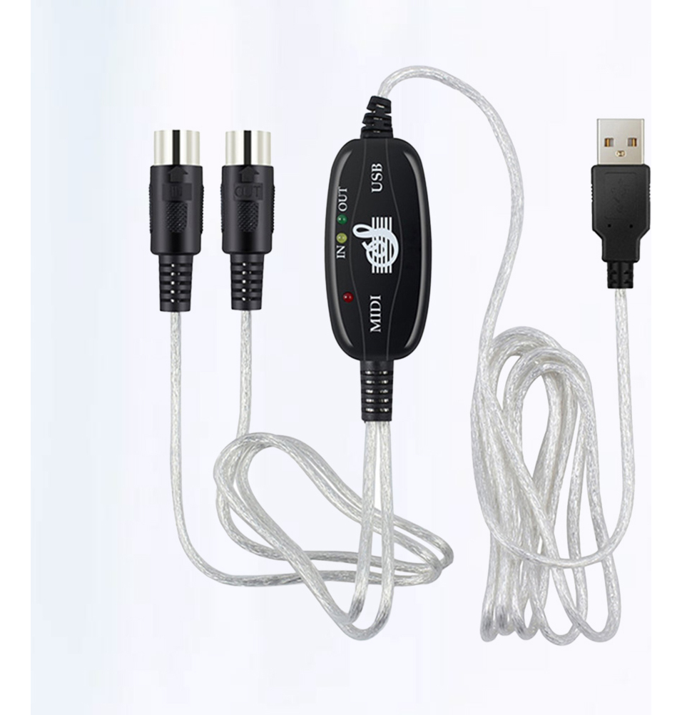 Teclado Sintetizador, Cabo Usb, Cabo Adaptador Midi De 180 X - Imagem 8