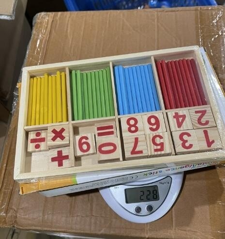 Bastão De Contagem Combinado G Wooden Toy Round Number Stick - Imagem 7