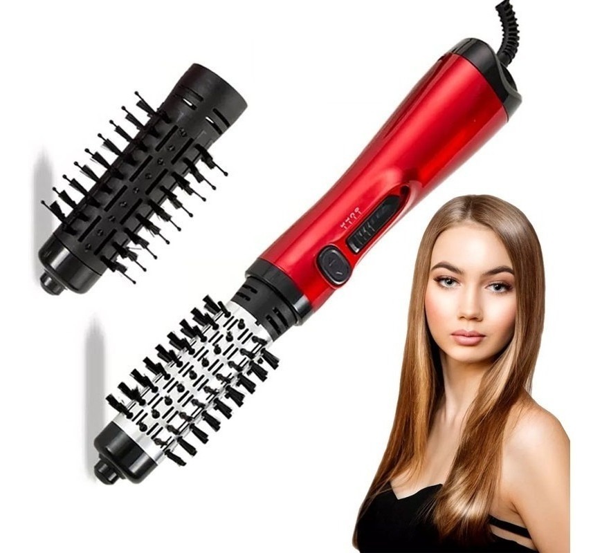 Escova Alisadora Elétrica De Rotativa Mini Chapinha Portátil