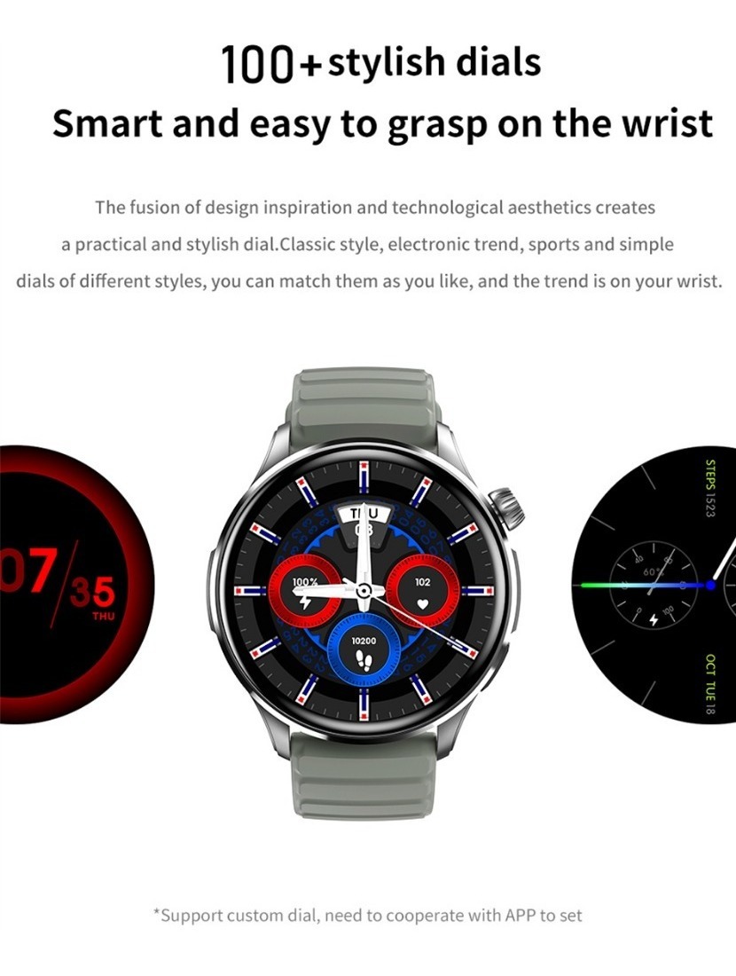 Chamada Bluetooth De Tela Grande Smartwatch Men 1.43 Amoled - Imagem 7