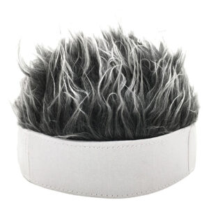Chapéu Masculino Retrô Curto Peruca Cosplay Cabelo Falso