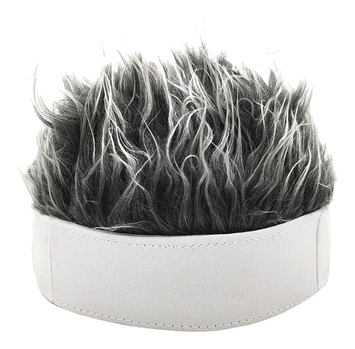 Chapéu Masculino Retrô Curto Peruca Cosplay Cabelo Falso