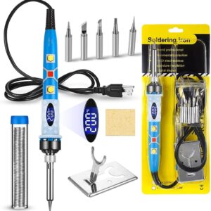 Kit De Ferro De Solda Temperatura Ajustável 80w Lcd Display