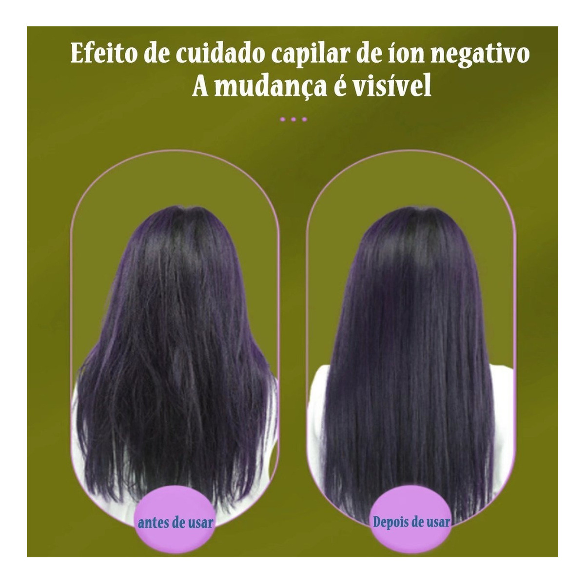 Basiqe Sleek Gold Escova Anion Cabelo Escova Basiqe Elegante - Imagem 4