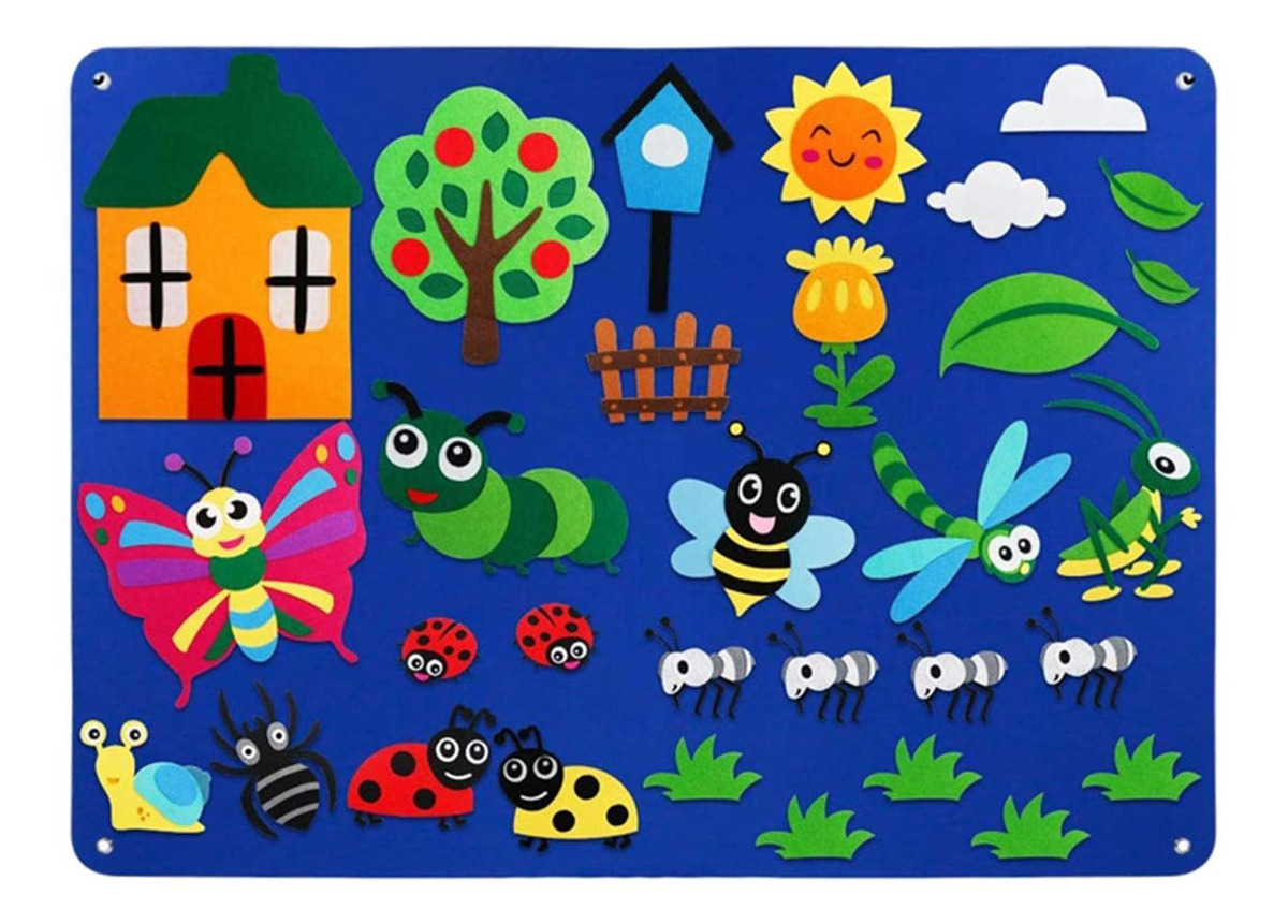 De Tabuleiro De Feltro Montessori Diy Tabuleiros De Feltro - Imagem 10