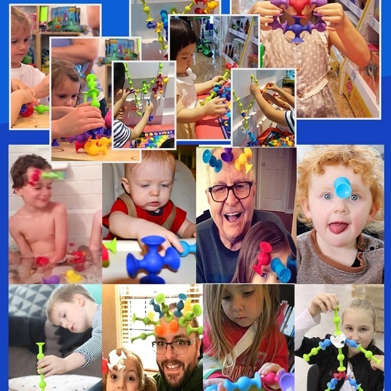 Brinquedos De Costura Com Ventosa Infantil 33 Unidades - Imagem 2