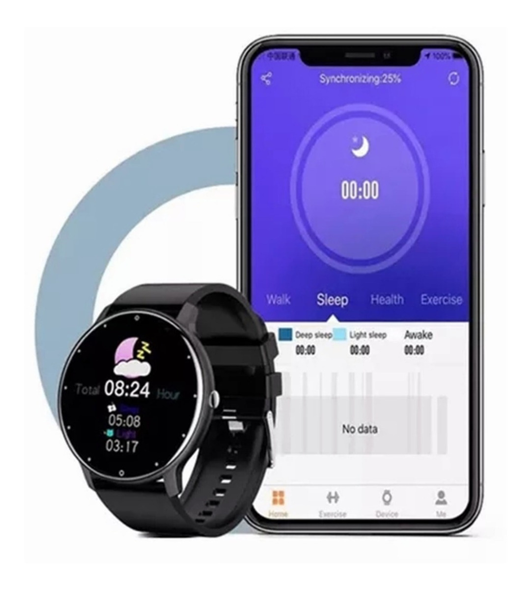 Smartwatch Zl02d Para Xiaomi Huawei - Imagem 20