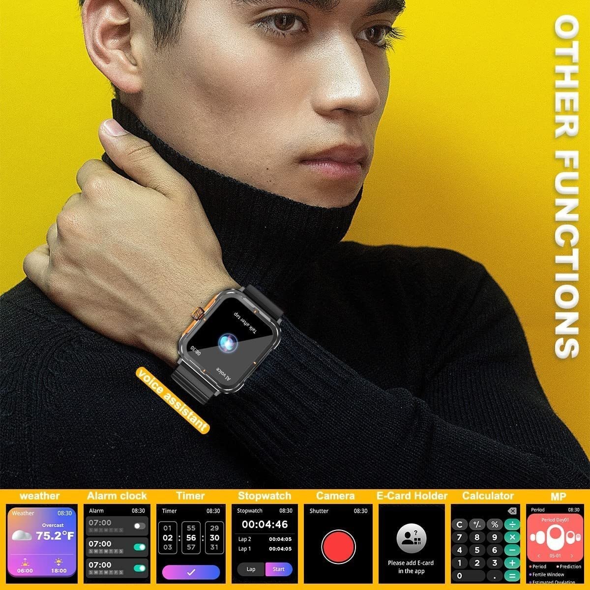 Smartwatch (recebimento/discagem De Chamadas) Relóg - Imagem 18