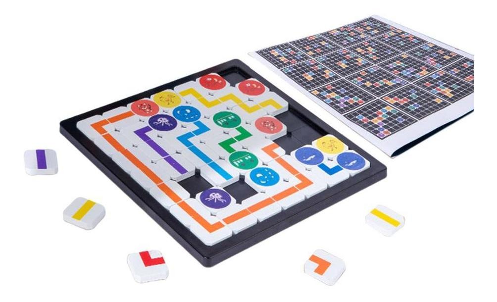 Jogo De Correspondência De Rota De Madeira Brinquedos De