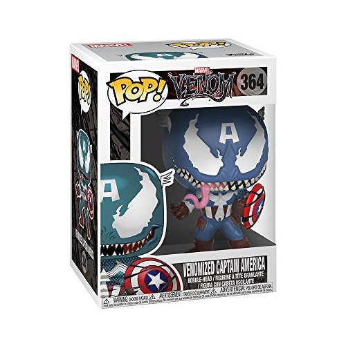 Funko Pop Marvel Venom Venom Capitão América - Imagem 5