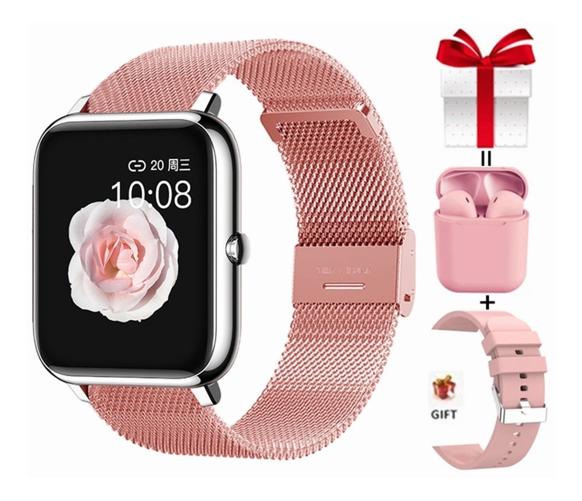 Smartwatch Para Senhoras Para Xiaomi Huawei Bluetoo - Imagem 17