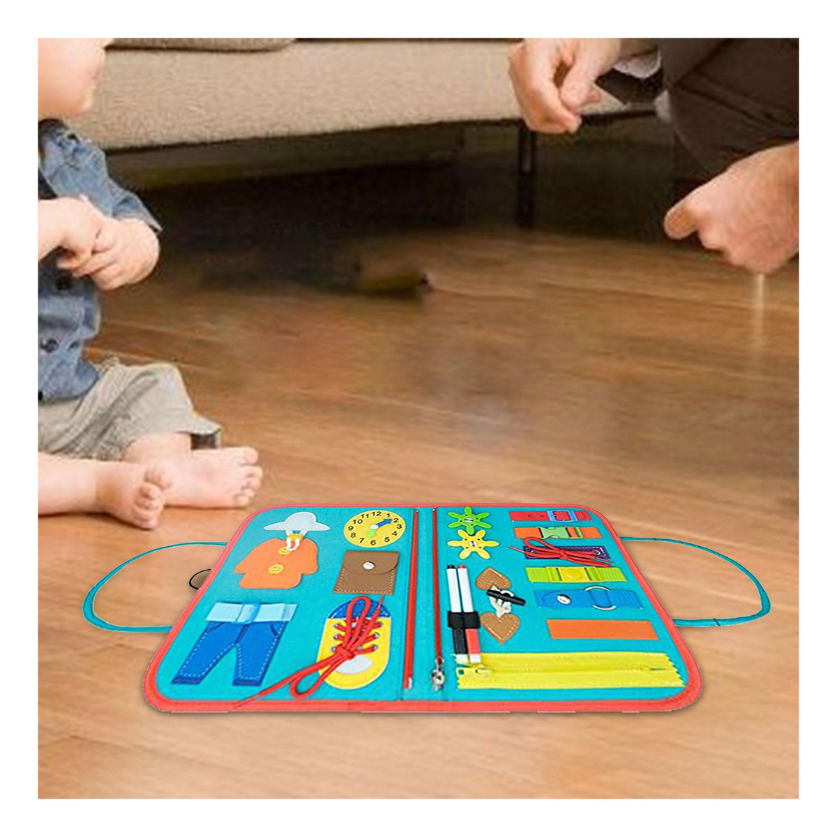 Montessori Toddler Busy Board Aprendizagem Educacional - Imagem 7