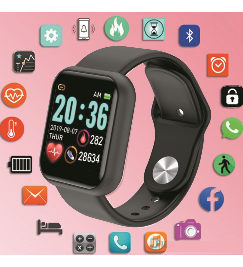 Pulseira De Smartwatch Digital Masculino Feminino - Imagem 9