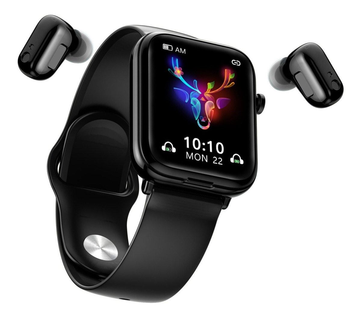 Smartwatch Ultrafino Com Fones De Ouvido Sem Fio - Imagem 2