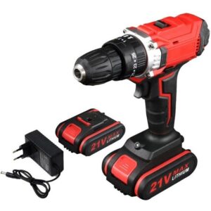 Parafusadeira Furadeira 21v Profissional 1 Bateria Sem Fio1