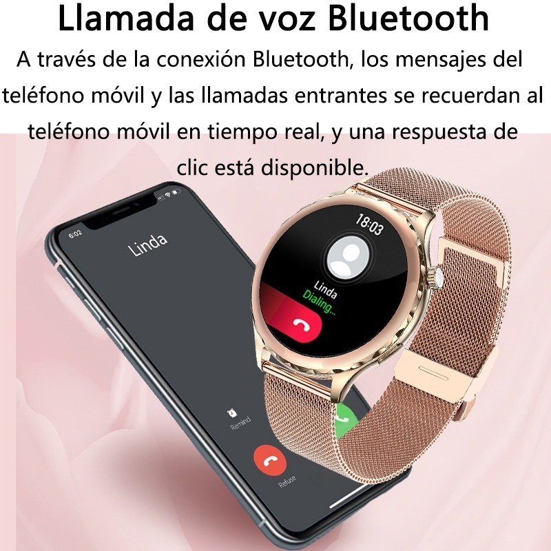 Smartwatch Feminino Smartwatch 360* 360 À Prova D'á - Imagem 3