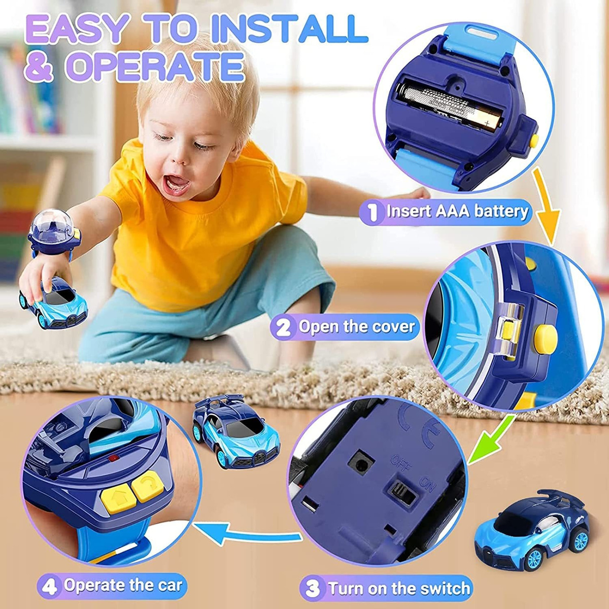 Relógio Infantil De Controle Remoto Brinqued - Imagem 2