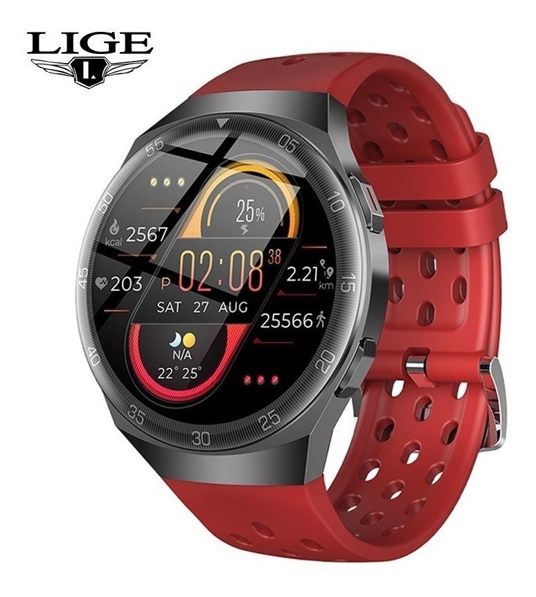 Smartwatch Bluetooth À Prova D'água Par Homens Lige