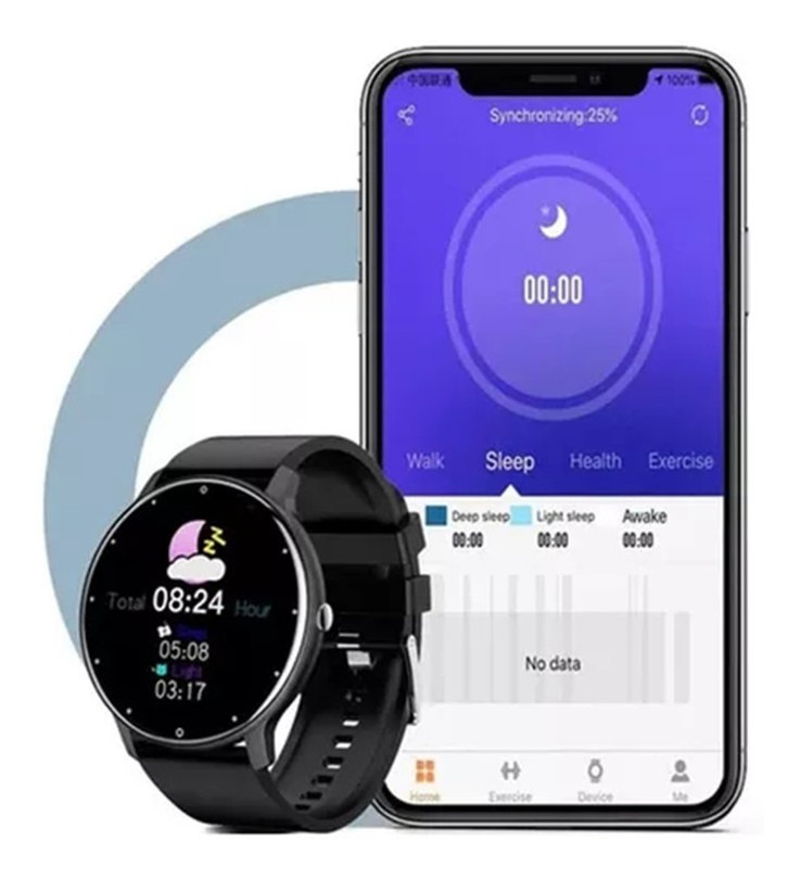 Smartwatch Zl02d Para Xiaomi Huawei - Imagem 6