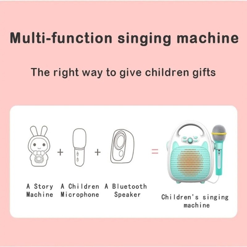 Caixa De Som De Música Infantil Com Música De Microfone - Imagem 16