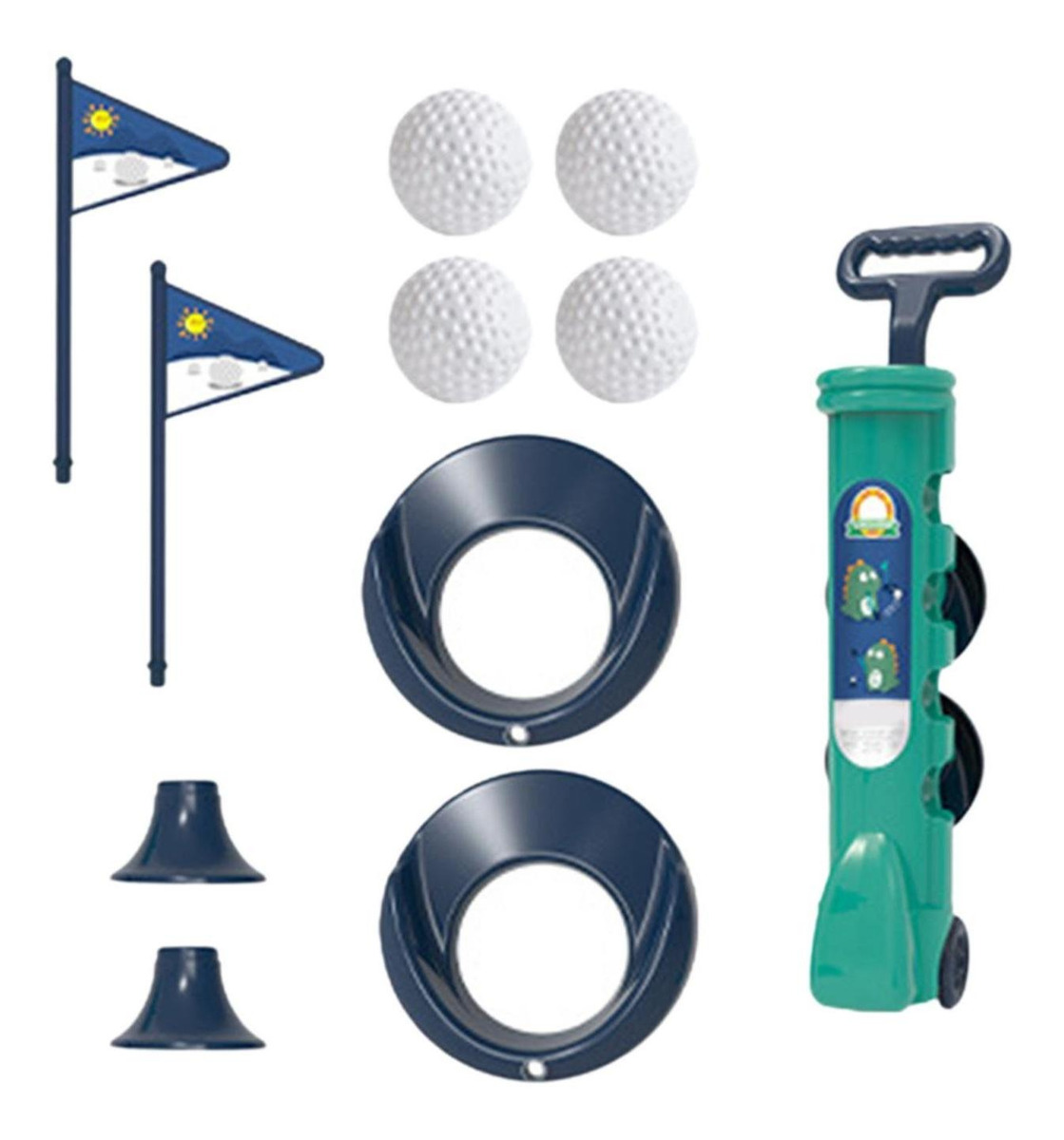 Conjunto De Jogos De Bola De Golfe Para Meninos E Verde - Imagem 6