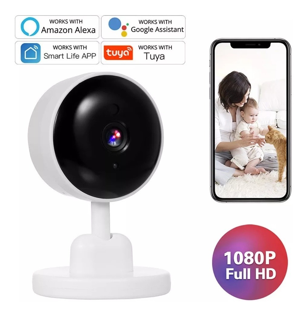 Câmera De Segurança Doméstica Monitor De Bebê Wifi Qweasd