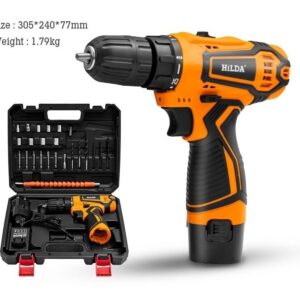 Kit 24 Furadeira Sem Fio De 10mm 12v Com Acessórios Maleta
