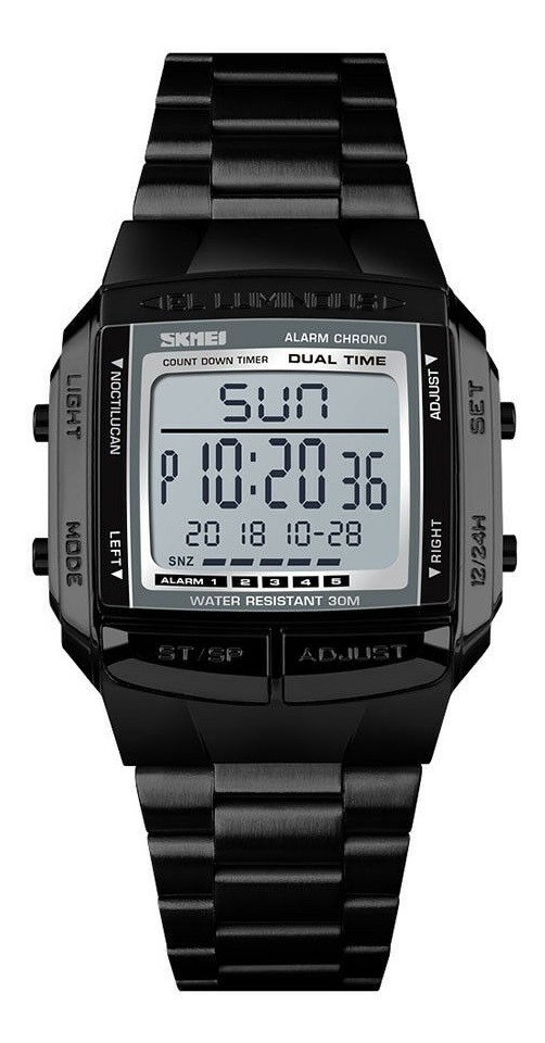 Relógio Esporte Homens Relógios Ip67 Militar Led Digital Rel - Imagem 13