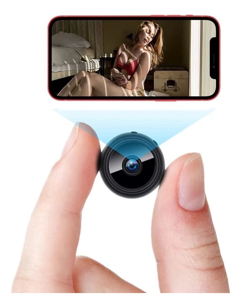 Mini Câmera Escondida Wifi Espiâ Discreta Bateria Espião