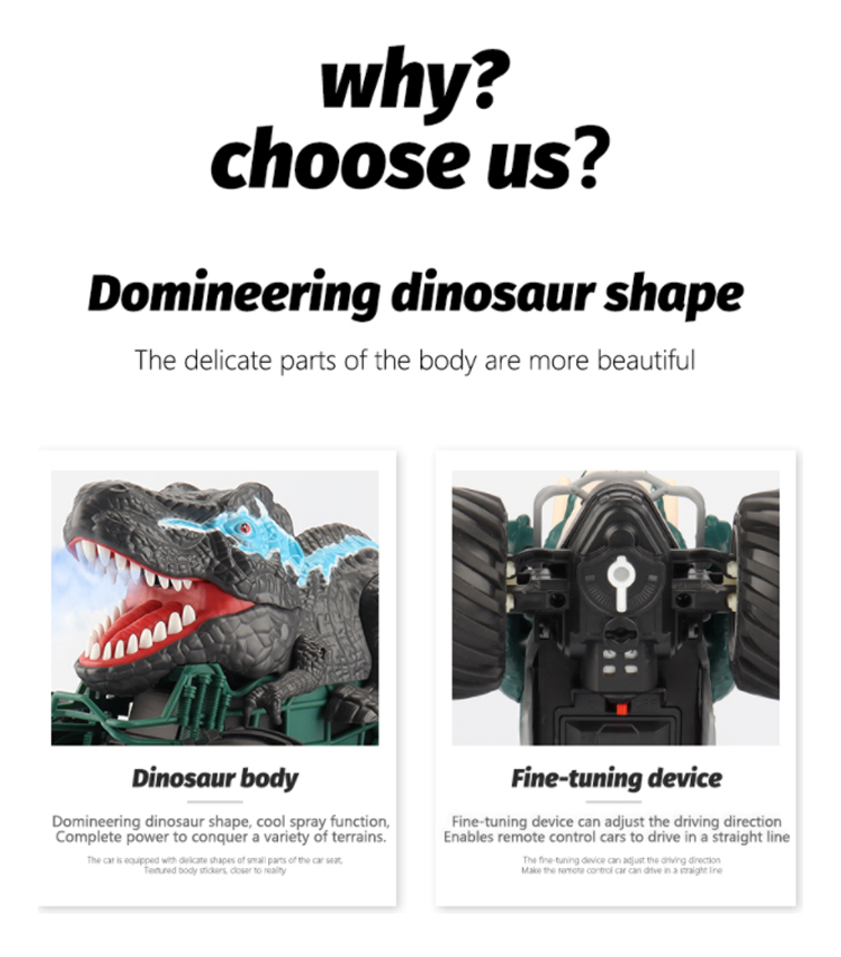 Brinquedo De Controle Remoto Para Veículos De Dinossauro Off - Imagem 9
