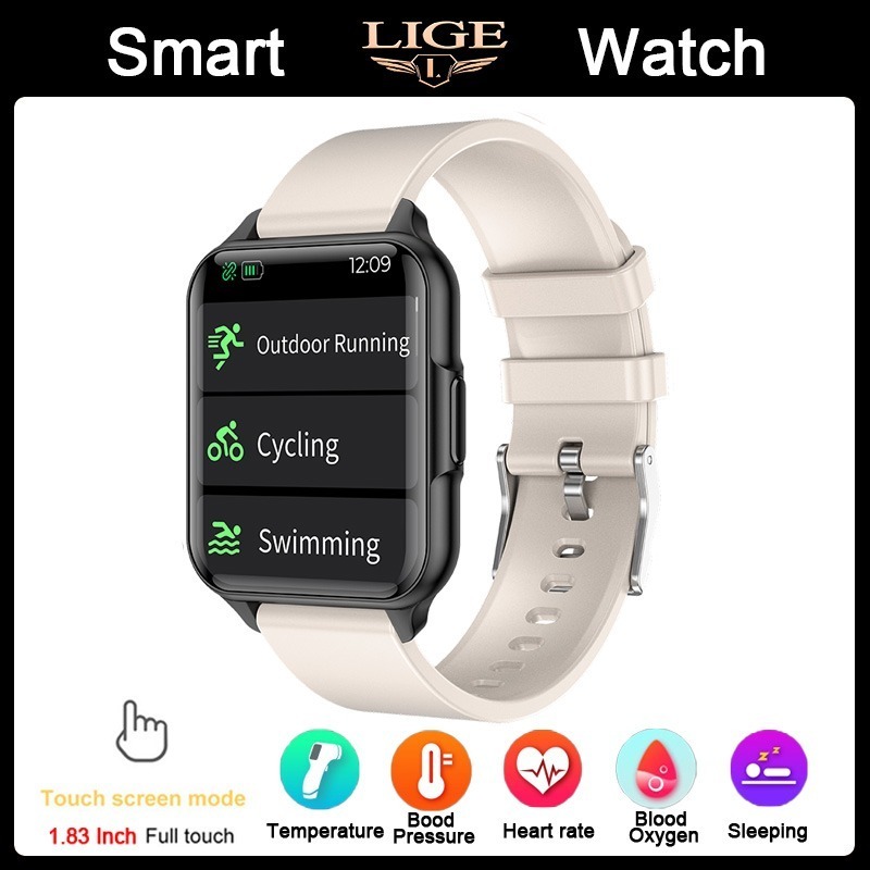 Sport Bluetooth Smartwatch Homens Mulheres Relógio De Temper - Imagem 31