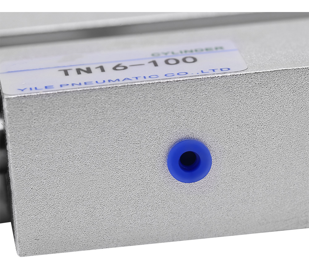 Cilindro De Ar 1pc 16mm Furo Duplo Haste Dupla Ação Alumínio - Imagem 6