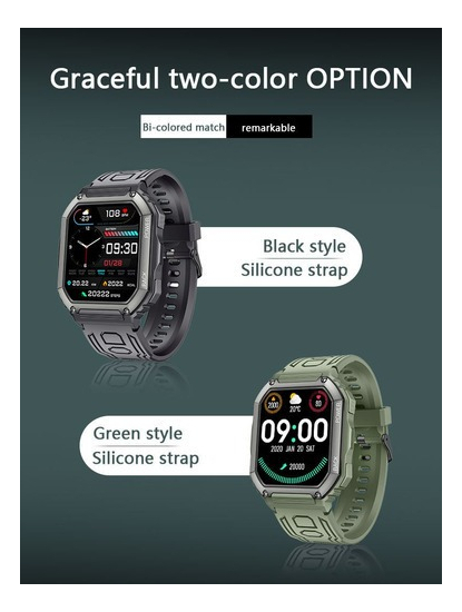 Smartwatch Tático Masculino Para Esportes Militares - Imagem 9