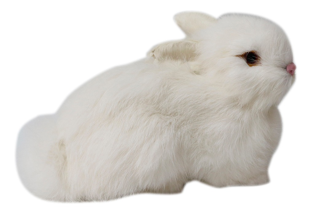 Pelúcia De Coelhos Realistas Modelo De Simulação 22cm - Imagem 4