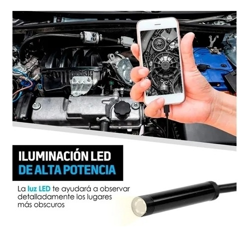Câmera Endoscópio 3.5m 6 Led Para Android - Imagem 4