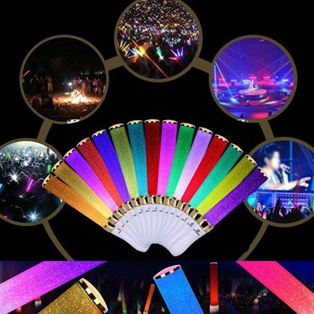 Bastões De Luz Led Led Glow Sticks 15 Cores Poi Comutáveis - Imagem 6