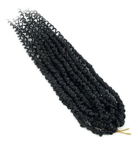 Aplique Cabelo Com Cachos Em Crochê De Ondas De Agua 3 Pcs - Imagem 3