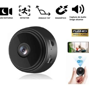 Mini Câmeras De Segurança Espião Wifi 1080p Hd Sem Fio