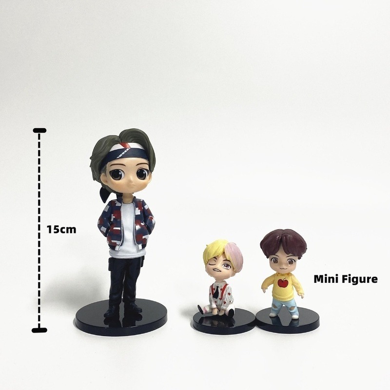 7 Unidades/conjunto Bangtan Boys Groups Action Figures Bts T - Imagem 2
