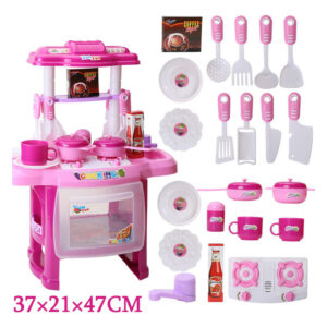Cozinha Infantil C/ Som Luz E Acessórios Brinquedo Cozinha